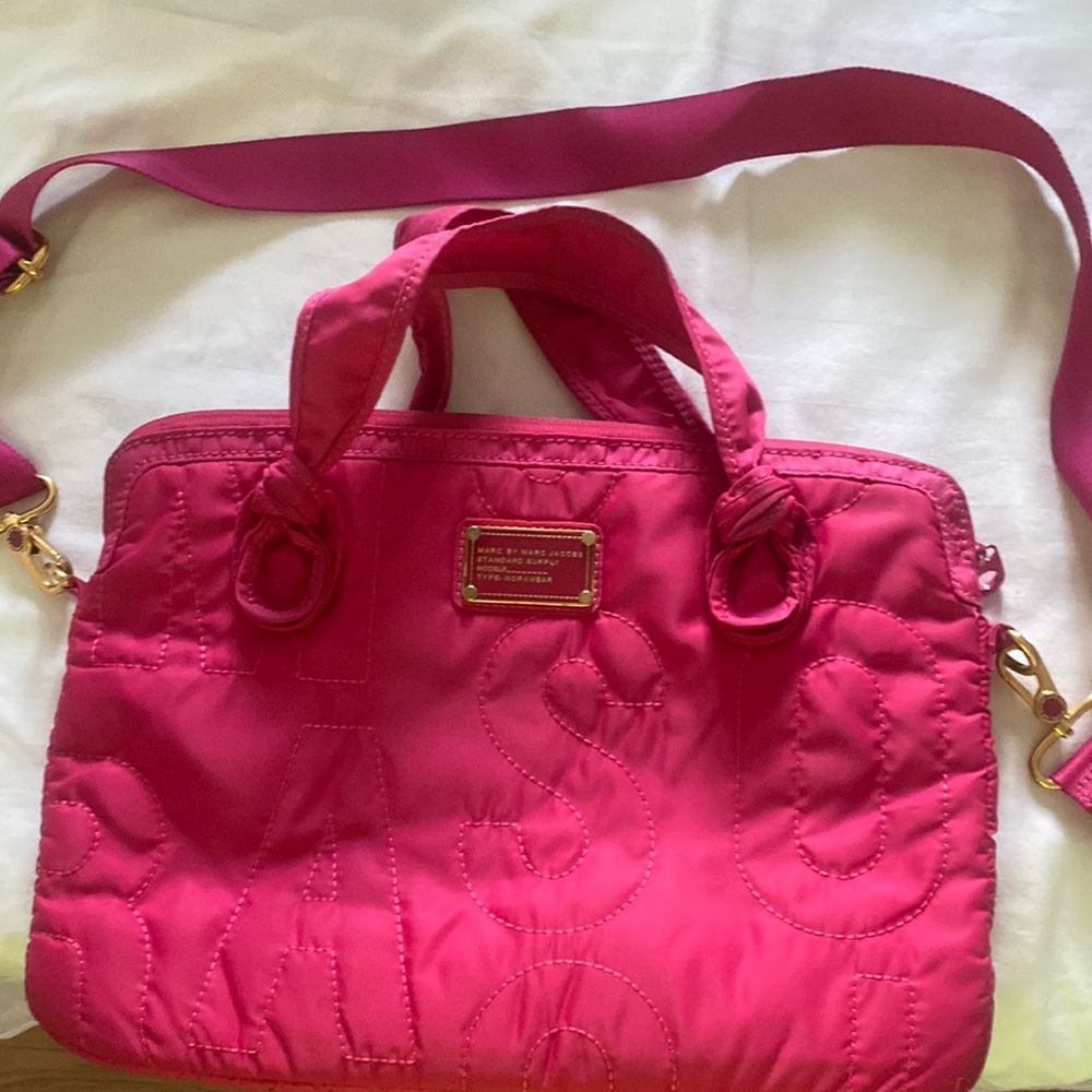 Marc by Marc Jacob’s pink laptop bag